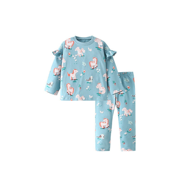 Toddlers & Kids Painted Unicorn Pajama Set for Girls