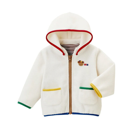Boy and Girl Adorable Teddy Bear Embroidered Hoodie Jacket for Baby, Toddler & Kids - Yarafly