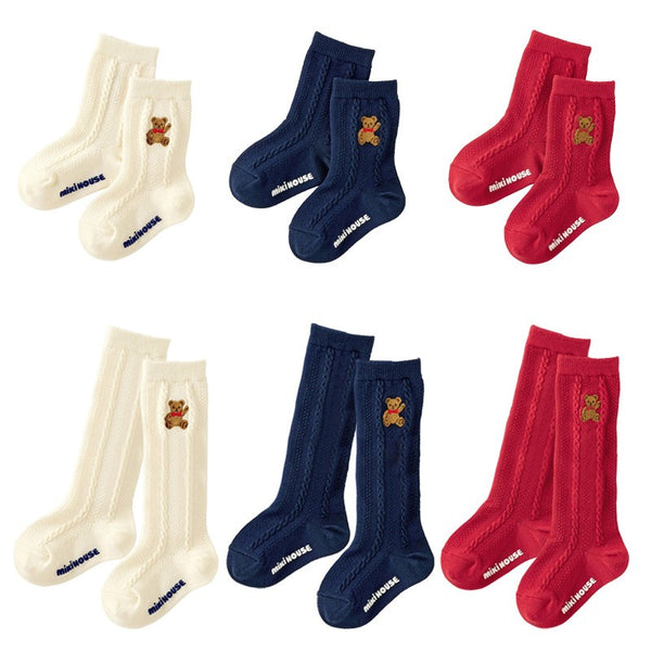 Classic Knit Teddy Bear Socks – Baby & Toddler Unisex Collection