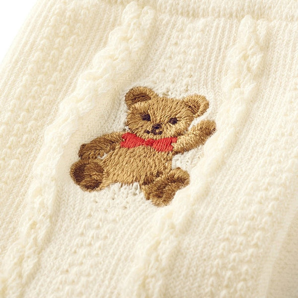 Classic Knit Teddy Bear Socks – Baby & Toddler Unisex Collection