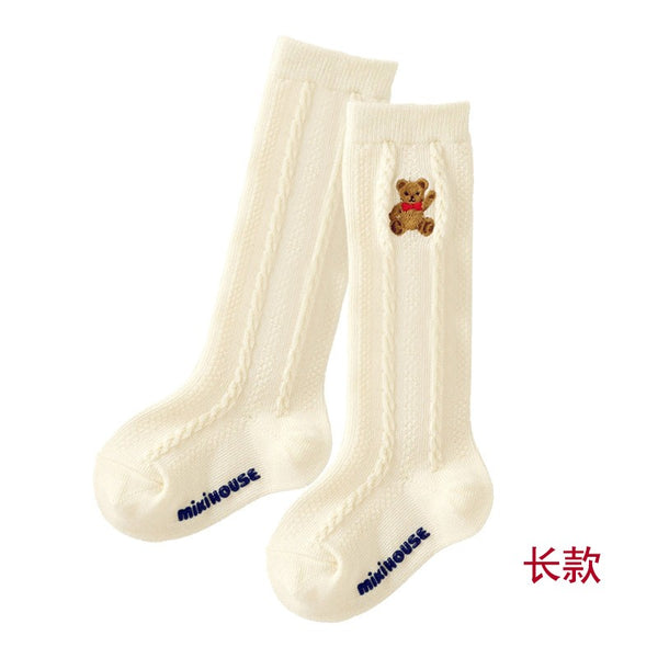 Classic Knit Teddy Bear Socks – Baby & Toddler Unisex Collection