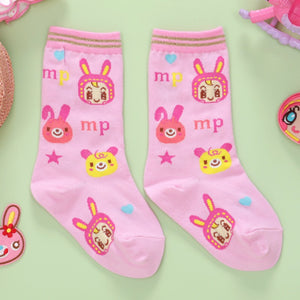 Sweet Bunny Friends Character Socks for Baby, Toddler & Kids Girl