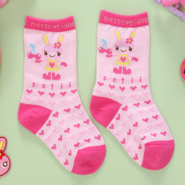 Sweet Bunny Friends Character Socks for Baby, Toddler & Kids Girl