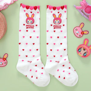 Sweet Bunny Friends Character Socks for Baby, Toddler & Kids Girl