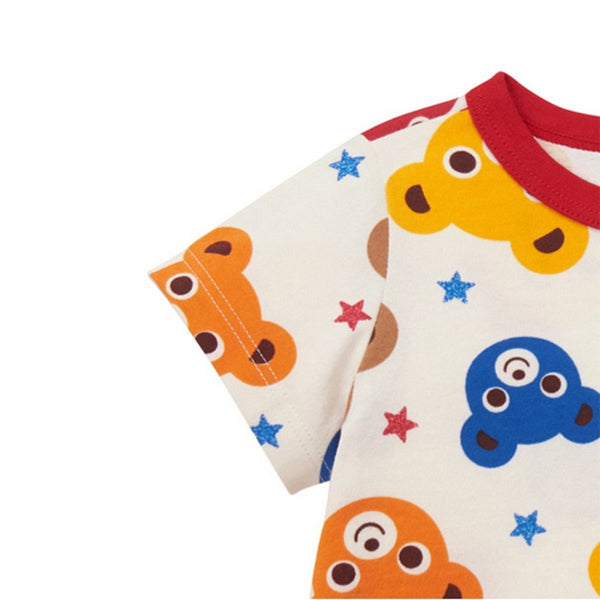 Unisex Adorable Teddy Bear Print T-Shirt – Baby to Kids Sizes
