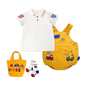 Boy and Girl Adorable Polo Shirt with Colorful Details for Baby, Toddler & Kids