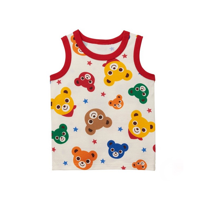 Boy and Girl Adorable Bear Print Tank Top for Baby, Toddler & Kids