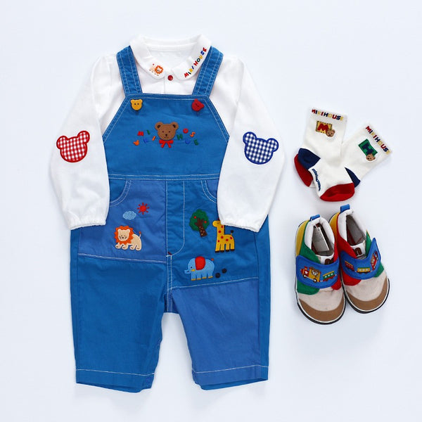 Baby, Toddler & Kids Boy Cheerful Polo Button Bear Shirt