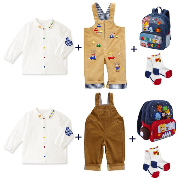 Baby, Toddler & Kids Boy Cheerful Polo Button Bear Shirt