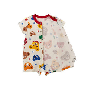 Boy and Girl Adorable Bear Print Romper for Baby & Toddlers