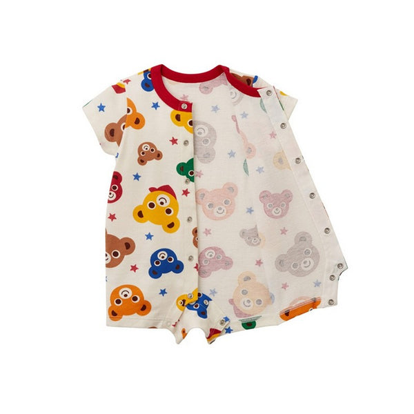Boy and Girl Adorable Bear Print Romper for Baby & Toddlers