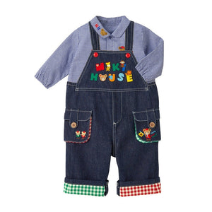 Baby, Toddler & Kids Charming Teddy Bear Gingham Shirts for Boys