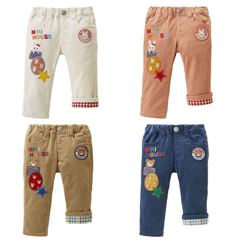 Baby, Toddler & Kids Colorful Appliqué Corduroy Pants for Boys