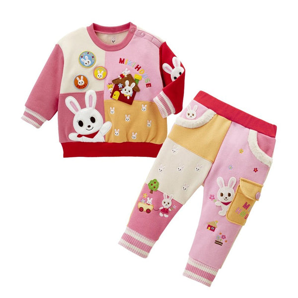 Baby, Toddler & Kids Rabbit Patchwork Sweatshirt or Pants for Boys and Girls