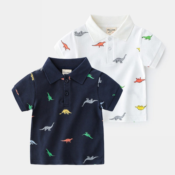 Toddler & Kids Dinosaur Polo Shirts for Boys