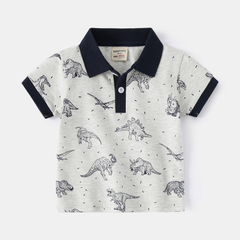 Toddler & Kids Fun Pattern Polo Shirts for Boys