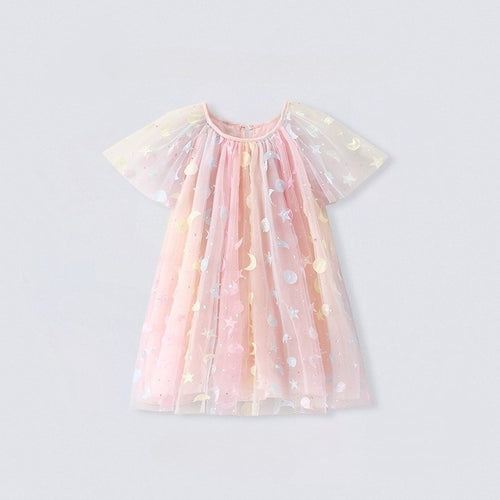 Toddler & Kids Dreamy Stars & Moons Tulle Dress