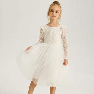 Girls Lace Tulle Princess Dress