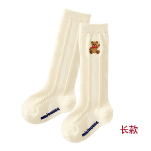 Classic Knit Teddy Bear Socks – Baby & Toddler Unisex Collection