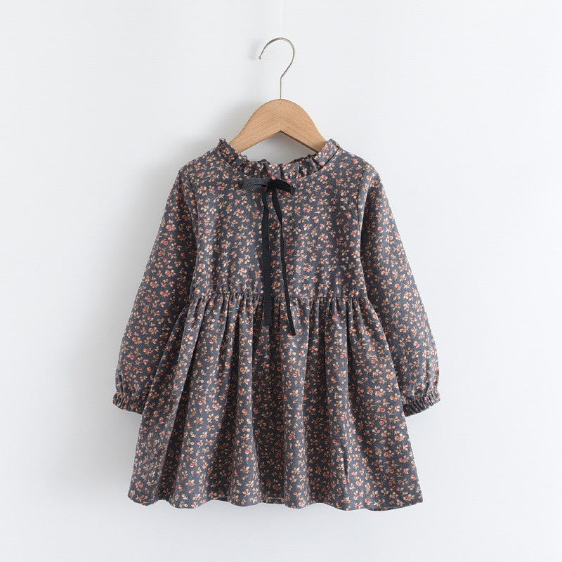 Vintage Floral Prairie Dress for Girls
