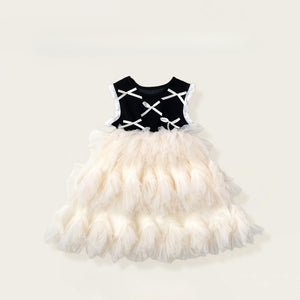 Elegant Swan Princess Tulle Party Dress