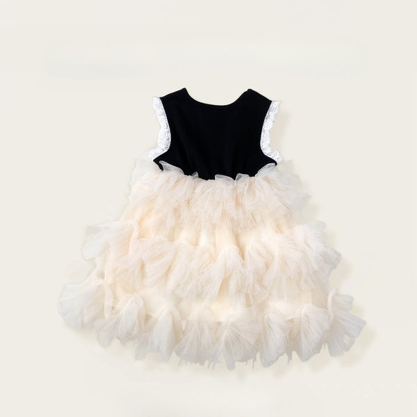Elegant Swan Princess Tulle Party Dress