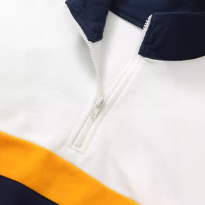 Sporty Stripes Sweatshirt & Shorts Set