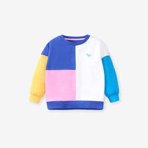 Color Block Sweatshirt & Shorts Set