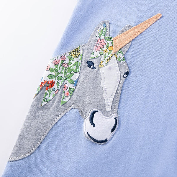 Light Blue Unicorn Dress