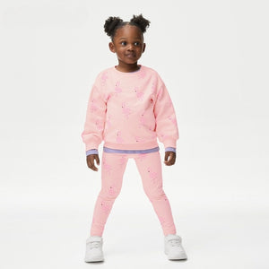 Pink Flamingo Sweatshirt & Pants Set