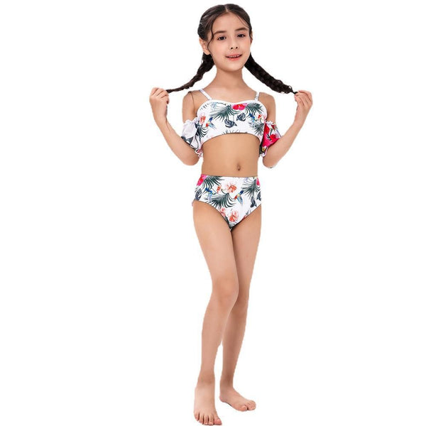 Tropical Floral Off-Shoulder Bikini Set