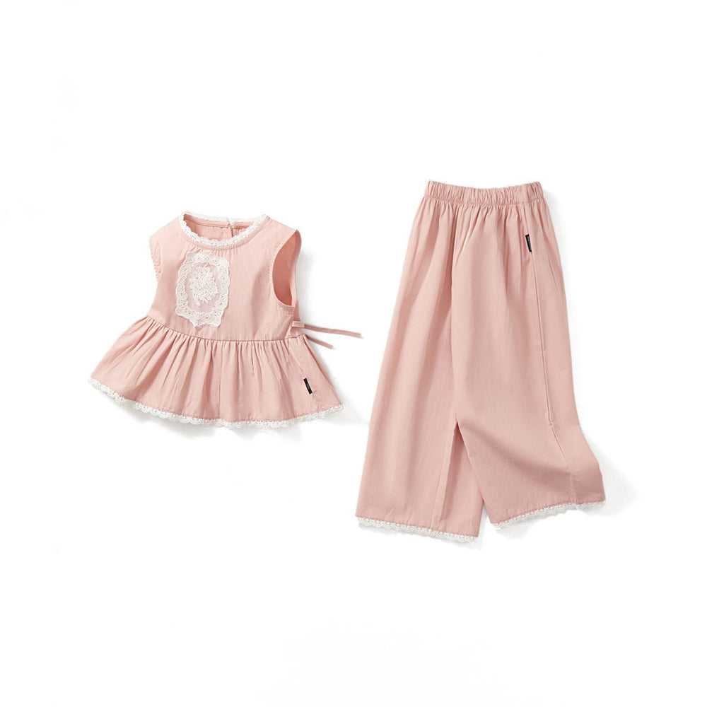 Toddler & Kids Girl Pink Toddler Girl's Sleeveless Top and Pants Set