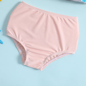 Baby & Toddler Girl Rainbow Stripe Bow Bikini Set
