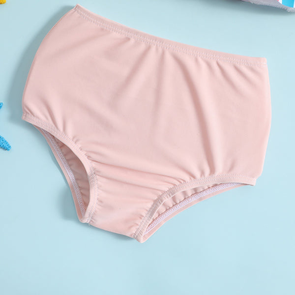 Baby & Toddler Girl Rainbow Stripe Bow Bikini Set