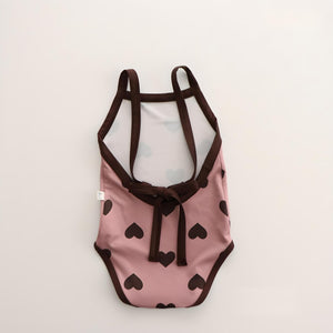 Baby & Toddler Heart Print Swimsuit for Girls