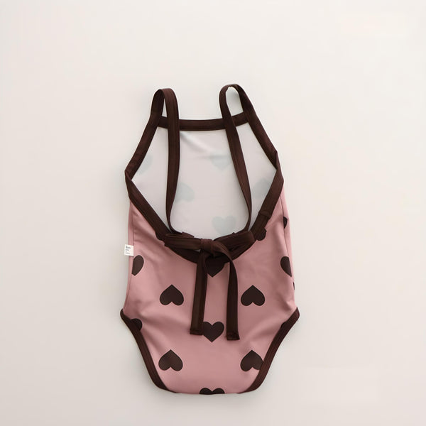 Baby & Toddler Heart Print Swimsuit for Girls