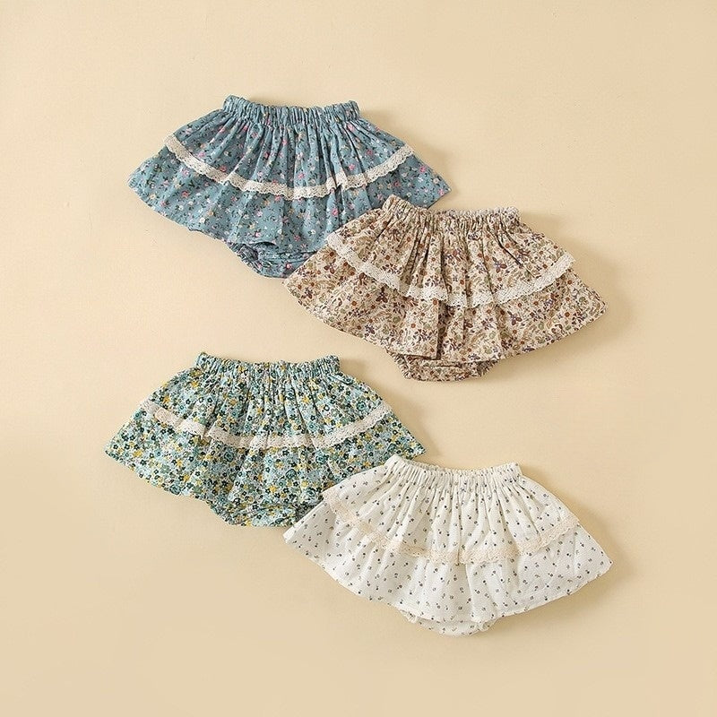Baby & Toddler Floral Lace Bloomer Skirt for Girls