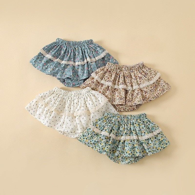 Baby & Toddler Floral Lace Bloomer Skirt for Girls