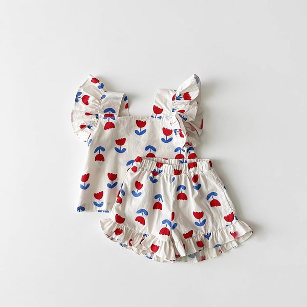 Baby & Toddler Tulip Print Ruffle Set
