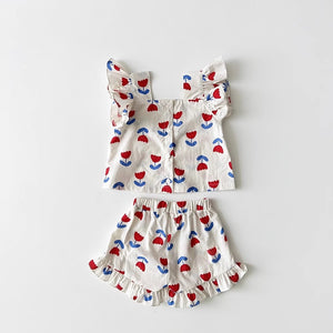 Baby & Toddler Tulip Print Ruffle Set
