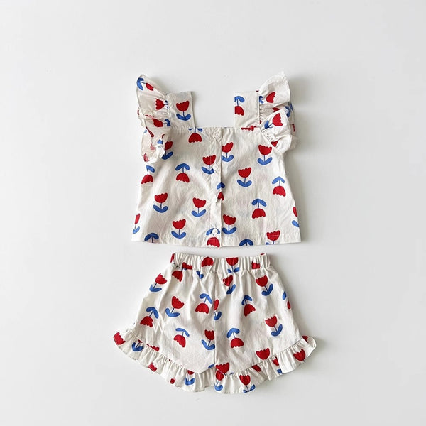 Baby & Toddler Tulip Print Ruffle Set