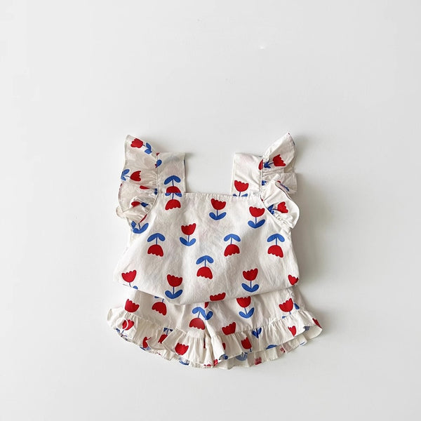 Baby & Toddler Tulip Print Ruffle Set
