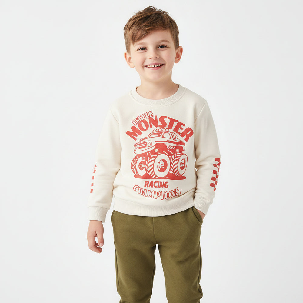 Boy's Little Monster Racing Two-Piece Outfit (3T–8T) - Toddlers & Kids