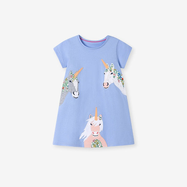 Light Blue Unicorn Dress