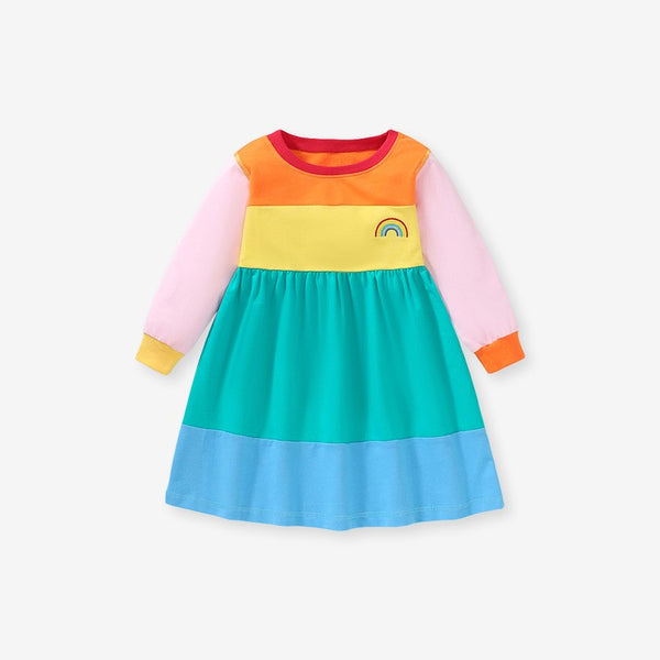 Toddlers & Kids Colorful Rainbow Dress