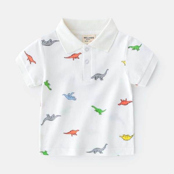 Toddler & Kids Dinosaur Polo Shirts for Boys