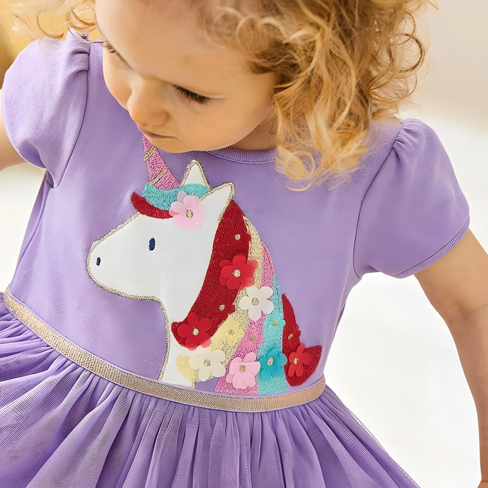 Kids & Toddlers Purple Unicorn Dress