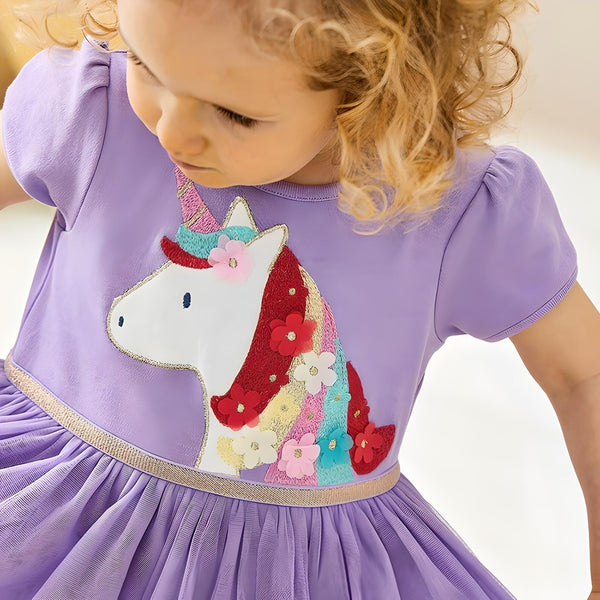 Kids & Toddlers Purple Unicorn Dress
