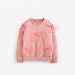 bowtie pink sweater kids