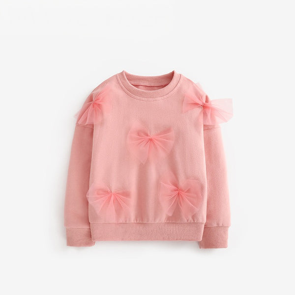 bowtie pink sweater kids